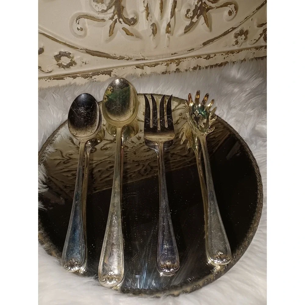 Gorham Heritage Silver Plate serving utensils